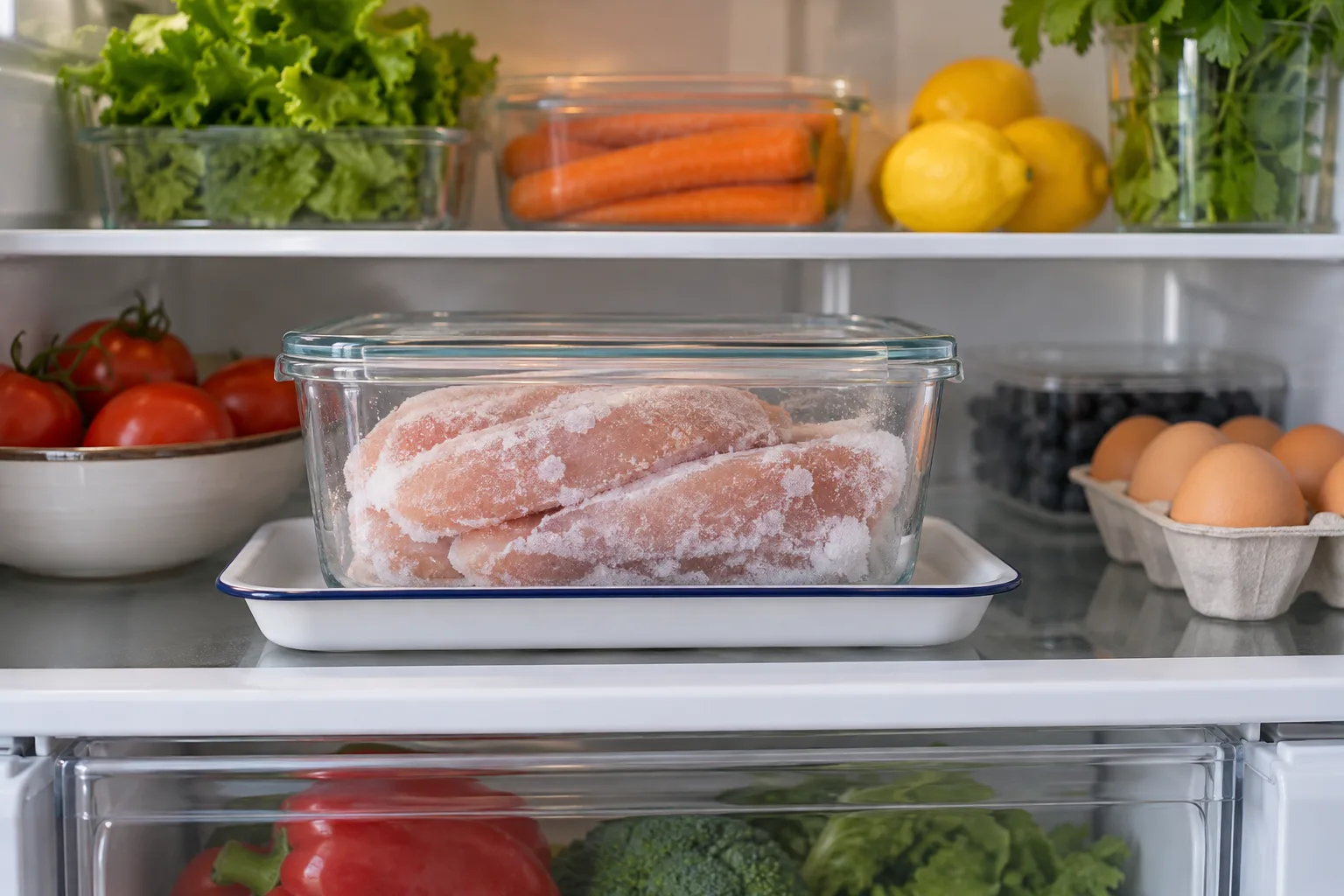 Dezghețarea alimentelor în siguranță: frigider, apă rece sau microunde?